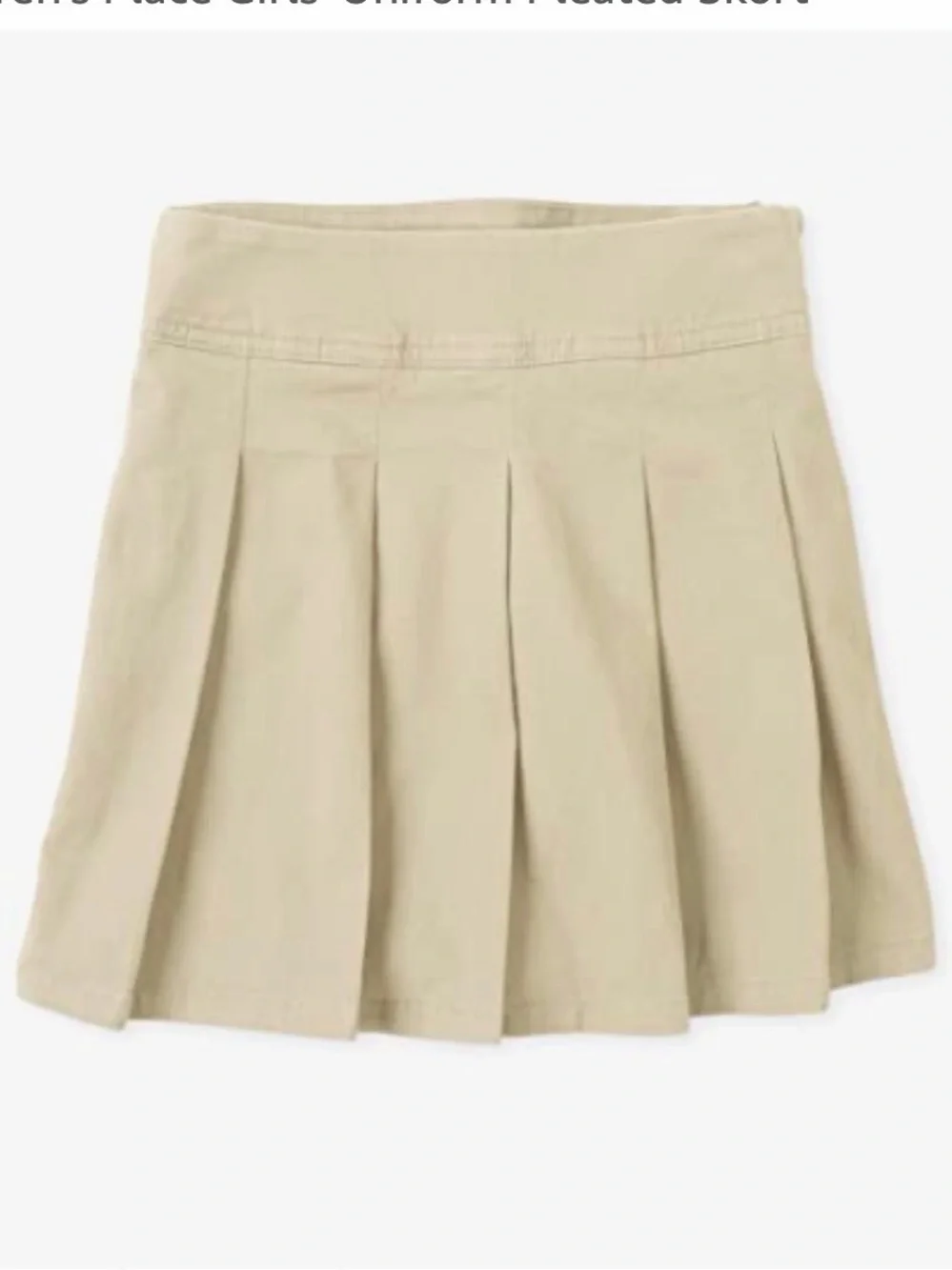 Pleated Khaki Schoolgirl Skirt uniform